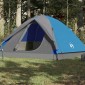 vidaXL Σκηνή Κάμπινγκ 6 Ατόμων Μπλε 348x340x190 εκ. από Ταφτά 190T