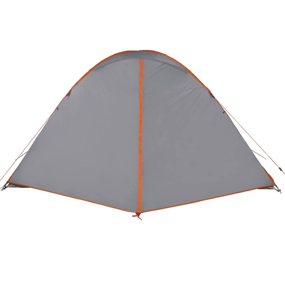 vidaXL Σκηνή Κάμπινγκ 6 Ατ. Γκρι/Πορτοκαλί 348x340x190 εκ. Ταφτάς 190T