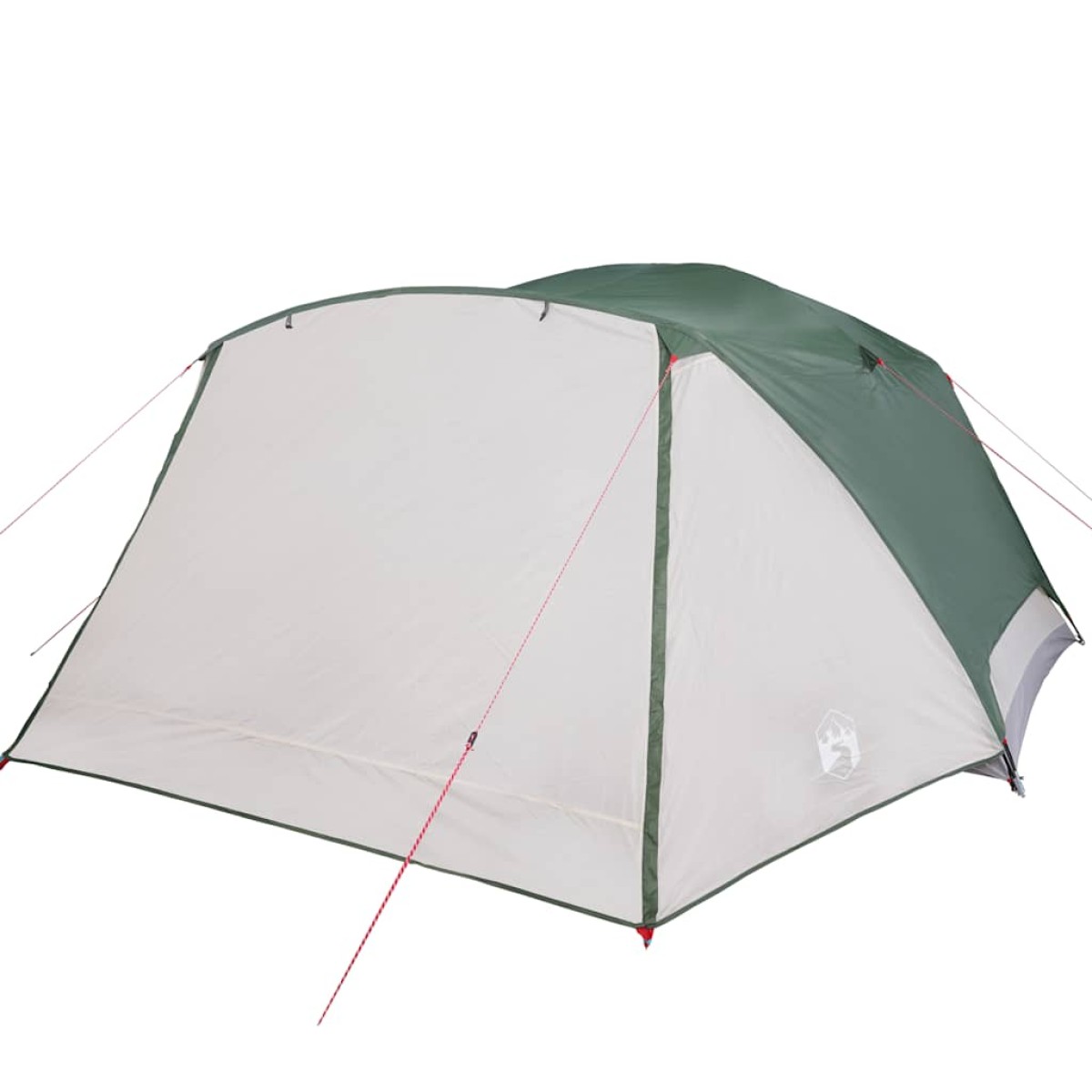 vidaXL Σκηνή Κάμπινγκ 4 Ατόμων Πράσινη 350x280x155 εκ. από Ταφτά 190T