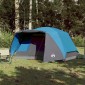 vidaXL Σκηνή Κάμπινγκ 4 Ατόμων Μπλε 350x280x155 εκ. από Ταφτά 190T