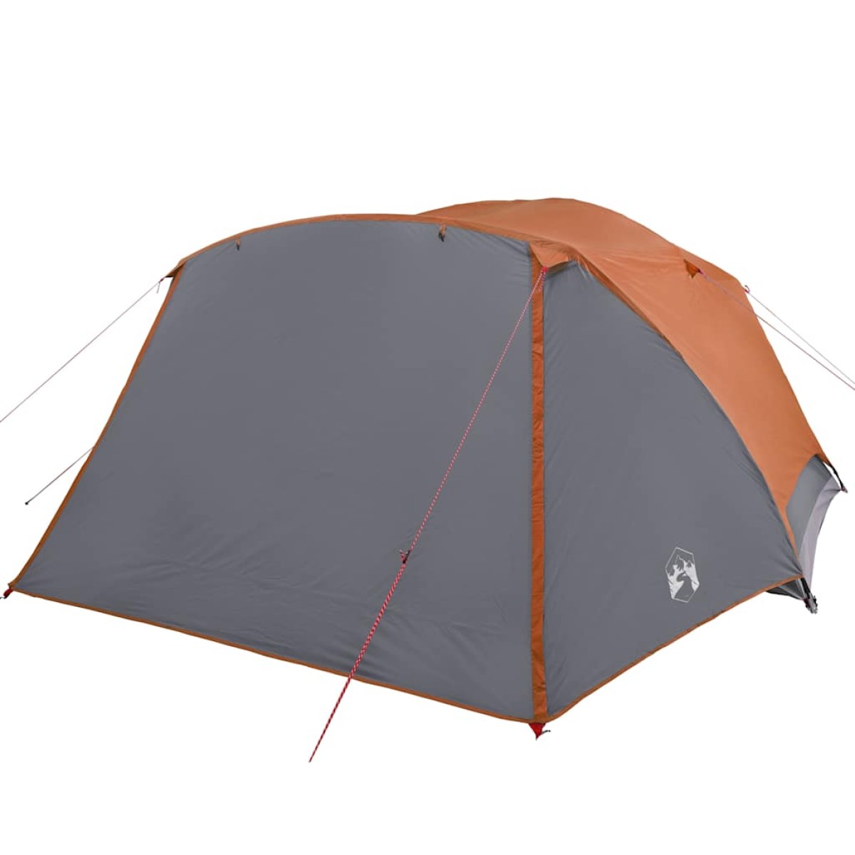 vidaXL Σκηνή Κάμπινγκ 4 Ατ. Γκρι/Πορτοκαλί 350x280x155 εκ. Ταφτάς 190T