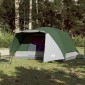 vidaXL Σκηνή Κάμπινγκ 6 Ατόμων Πράσινη 412x370x190 εκ. από Ταφτά 190T