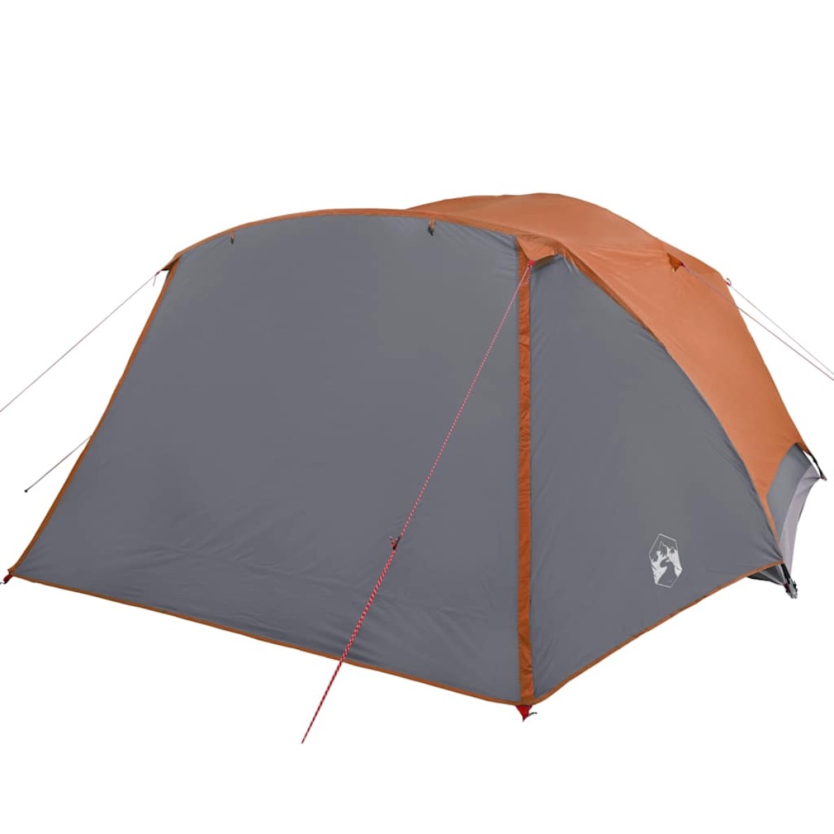 vidaXL Σκηνή Κάμπινγκ 6 Ατ. Γκρι/Πορτοκαλί 412x370x190 εκ. Ταφτάς 185T
