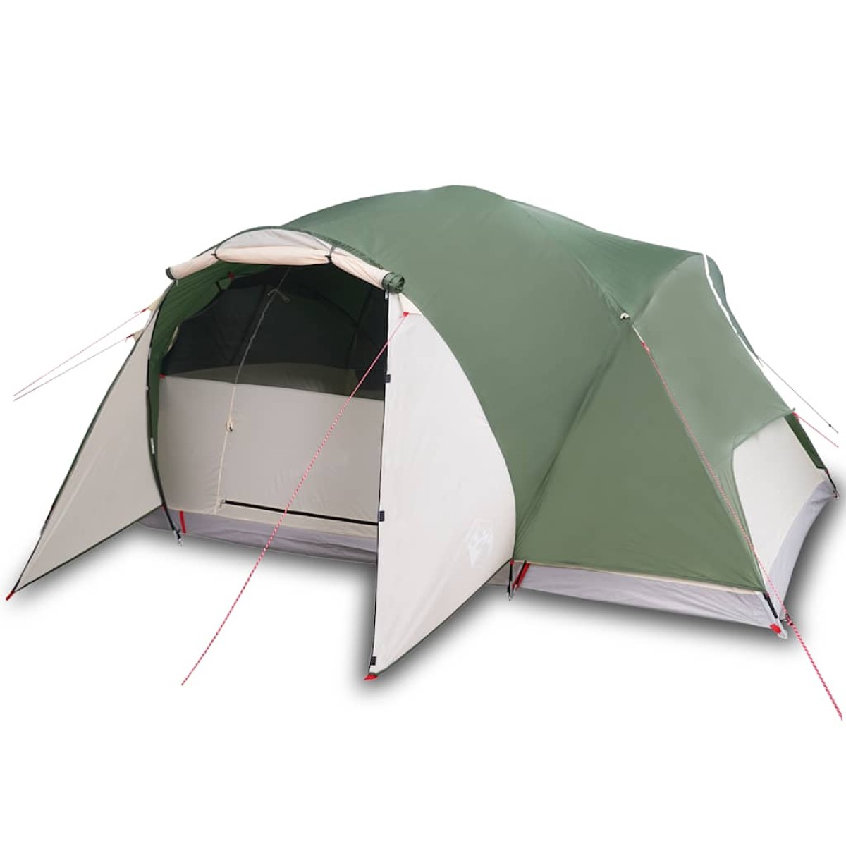 vidaXL Σκηνή Κάμπινγκ 8 Ατόμων Πράσινη 360x430x195 εκ. από Ταφτά 190T