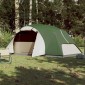 vidaXL Σκηνή Κάμπινγκ 8 Ατόμων Πράσινη 360x430x195 εκ. από Ταφτά 190T