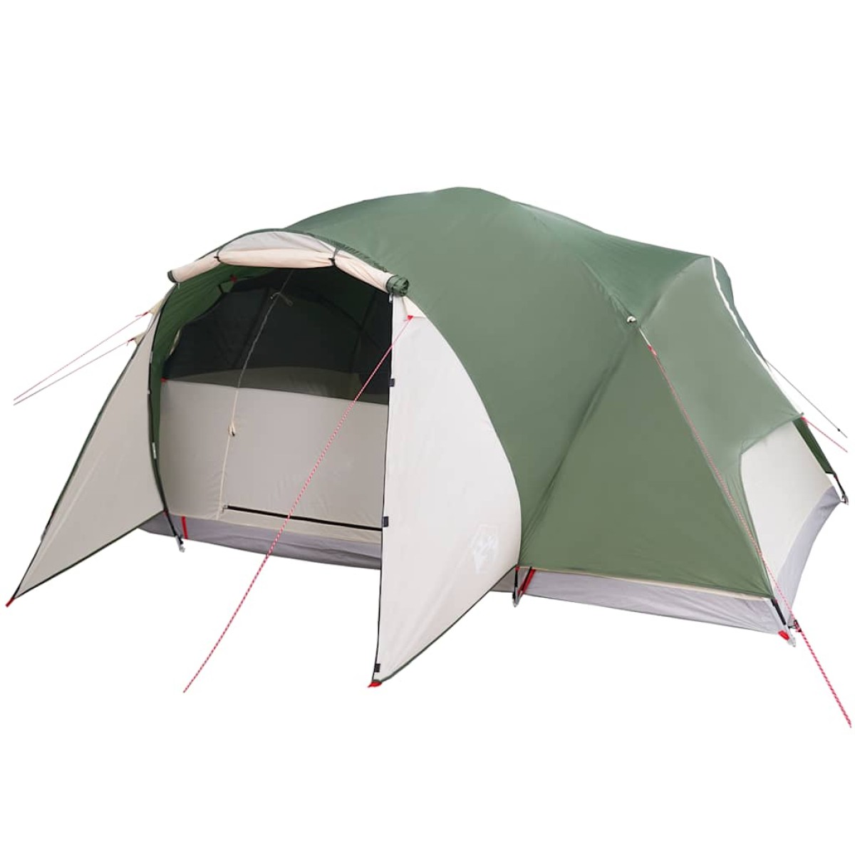 vidaXL Σκηνή Κάμπινγκ 8 Ατόμων Πράσινη 360x430x195 εκ. από Ταφτά 190T
