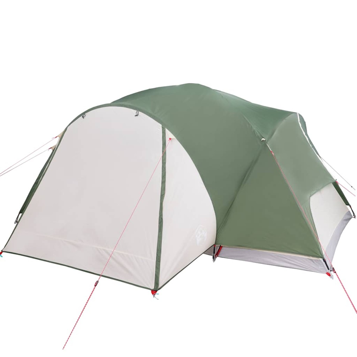 vidaXL Σκηνή Κάμπινγκ 8 Ατόμων Πράσινη 360x430x195 εκ. από Ταφτά 190T