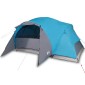 vidaXL Σκηνή Κάμπινγκ 8 Ατόμων Μπλε 360x430x195 εκ. από Ταφτά 190T