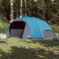 vidaXL Σκηνή Κάμπινγκ 8 Ατόμων Μπλε 360x430x195 εκ. από Ταφτά 190T