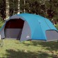 vidaXL Σκηνή Κάμπινγκ 8 Ατόμων Μπλε 360x430x195 εκ. από Ταφτά 190T