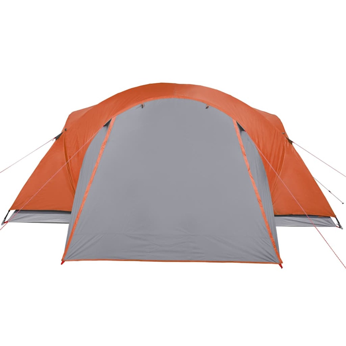 vidaXL Σκηνή Κάμπινγκ 8 Ατ. Γκρι/Πορτοκαλί 360x430x195 εκ. Ταφτάς 190T