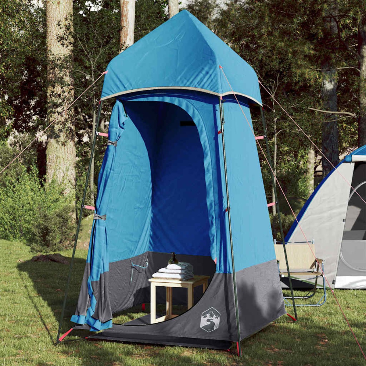 vidaXL Σκηνή Τουαλέτας/Ντουζιέρας Μπλε 121x121x225 εκ. Ταφτάς 190T