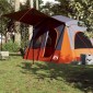 vidaXL Σκηνή Κάμπινγκ 5 Ατόμων Αδιάβροχη Γκρι/Πορτοκαλί