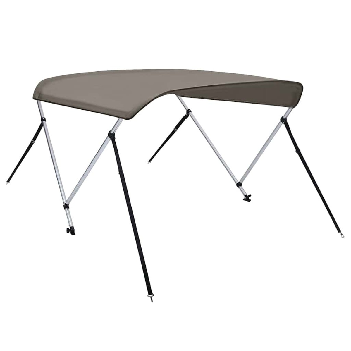 vidaXL Τέντα Σκάφους με 2 Αψίδες Γκρι 150x120x110 εκ.