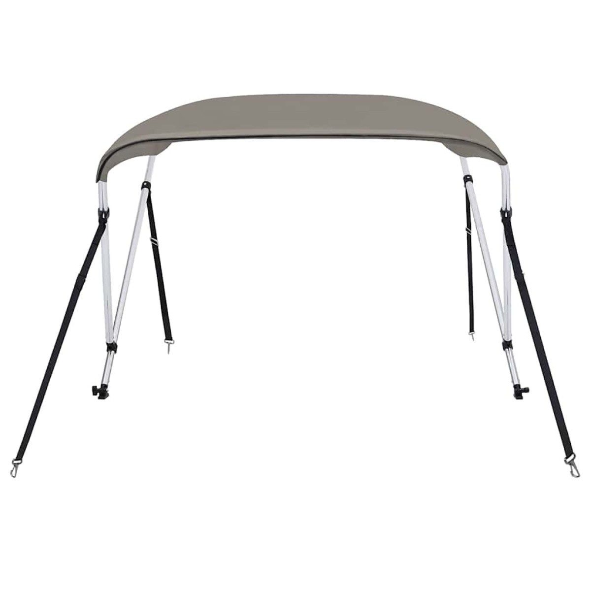 vidaXL Τέντα Σκάφους με 2 Αψίδες Γκρι 150x120x110 εκ.