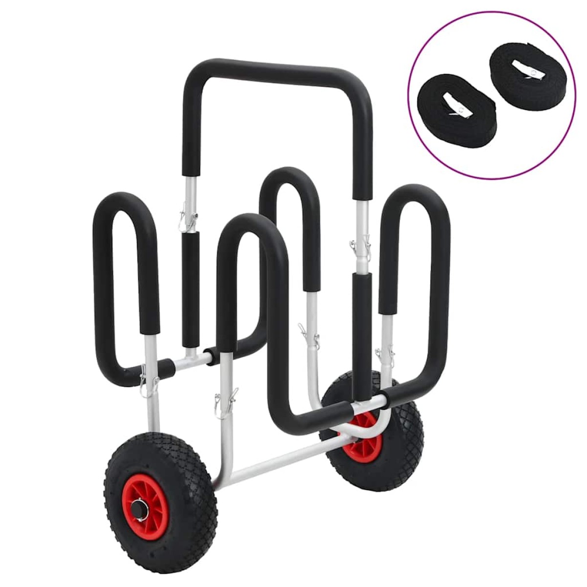 vidaXL Καροτσάκι SUP για 2 σανίδες σερφ 90 κ. Αλουμινίου