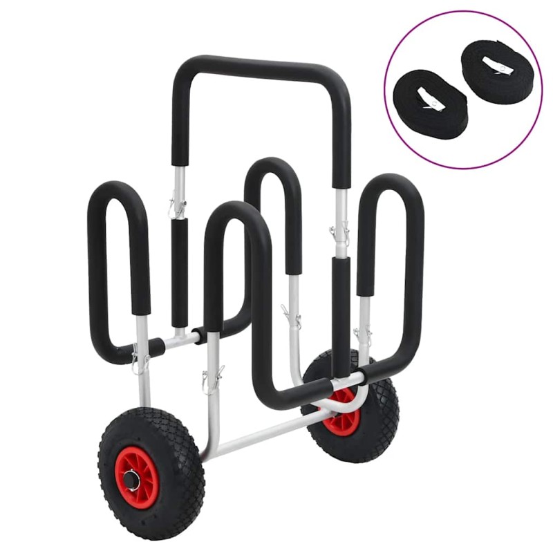 vidaXL Καροτσάκι SUP για 2 σανίδες σερφ 90 κ. Αλουμινίου