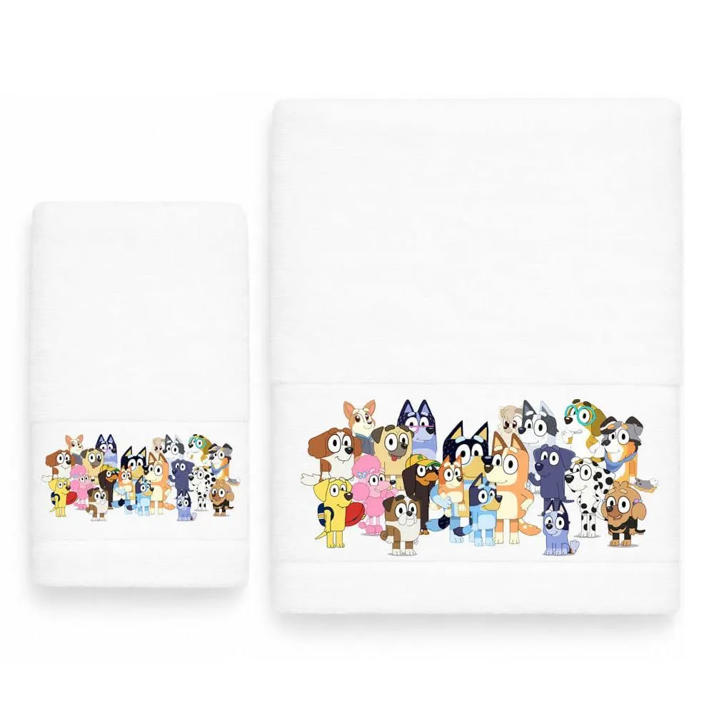 Σετ παιδικές πετσέτες Dogs Family white100% βαμβάκι πεννιε 480gsm