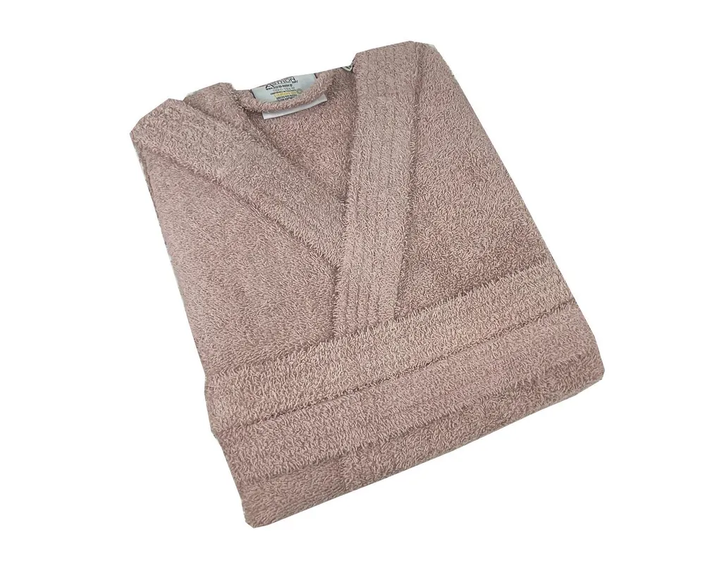 Μπουρνούζι με κουκούλα dusty rose medium