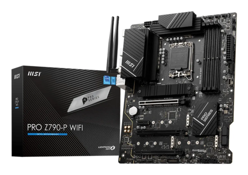 Μητρική Κάρτα MSI Intel Z790, LGA1700, ATX, Μνήμη DDR5, Θέσεις μνήμης 4, 1xPCI-Express 1x, 3xPCI-Express 16x, 4xM.2, 1xHDMI, 1xDisplayPort, 4xUSB 2.0 (PROZ790-PWIFI)