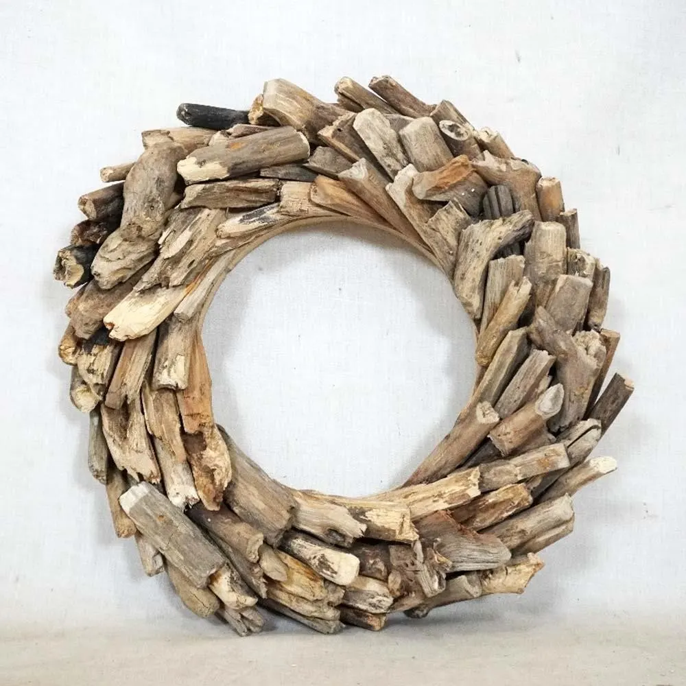 Στεφάνι Nextdeco μασίφ ξύλο teak Υ36×36×6εκ.