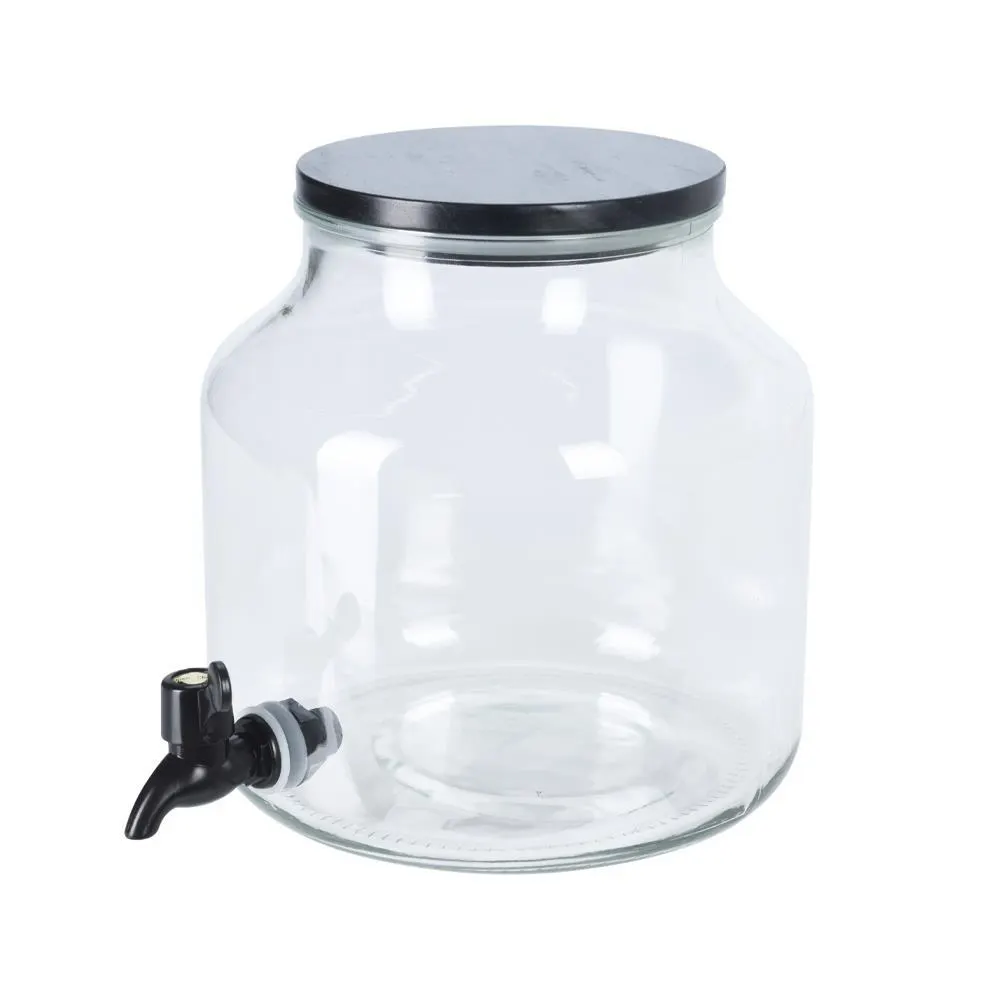 Γυάλινο δοχείο με βρυσάκι 5,2l.