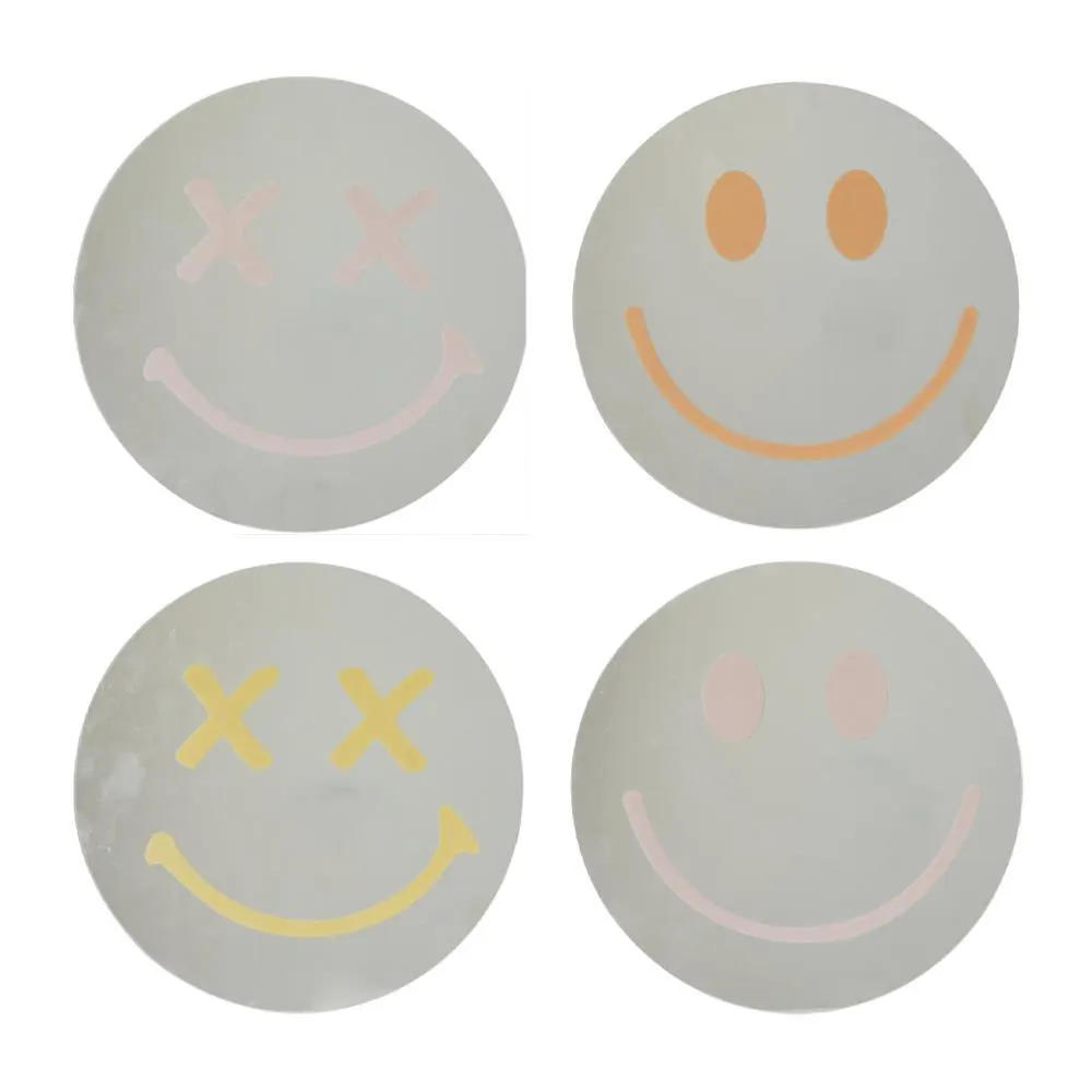 Καθρέφτης μικρός Smiley Face γυάλινος 25x25εκ.