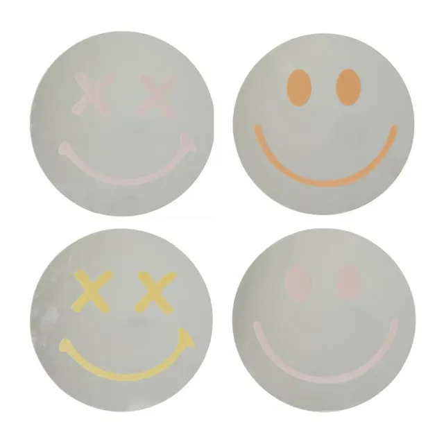 Καθρέφτης μικρός Smiley Face γυάλινος 25x25εκ.
