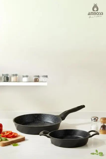 Σετ τηγάνι και σαγάνι από χυτοσίδηρο Μαύρο