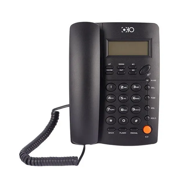 Ενσύρματο σταθερό τηλέφωνο - OHO-03 - 690033 - Black