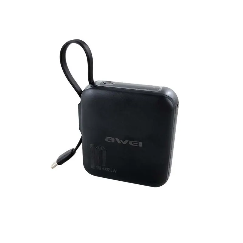 Powerbank - P86K - 10.000mah - AWEI - 008822 - Μαύρο