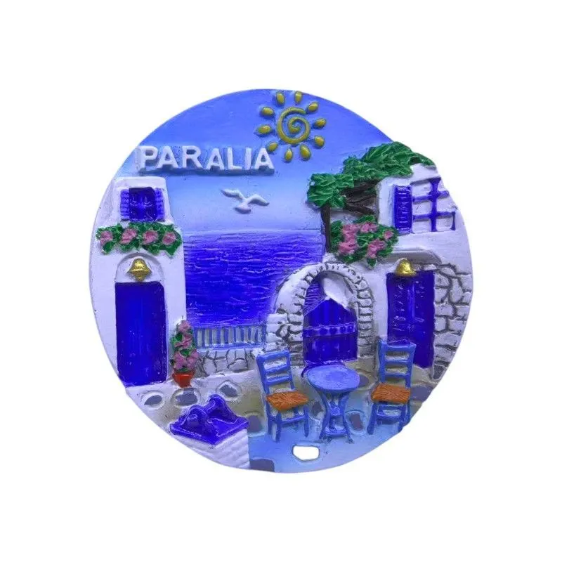 Τουριστικό μαγνητάκι Souvenir - Σετ 12pcs - Paralia - 678426