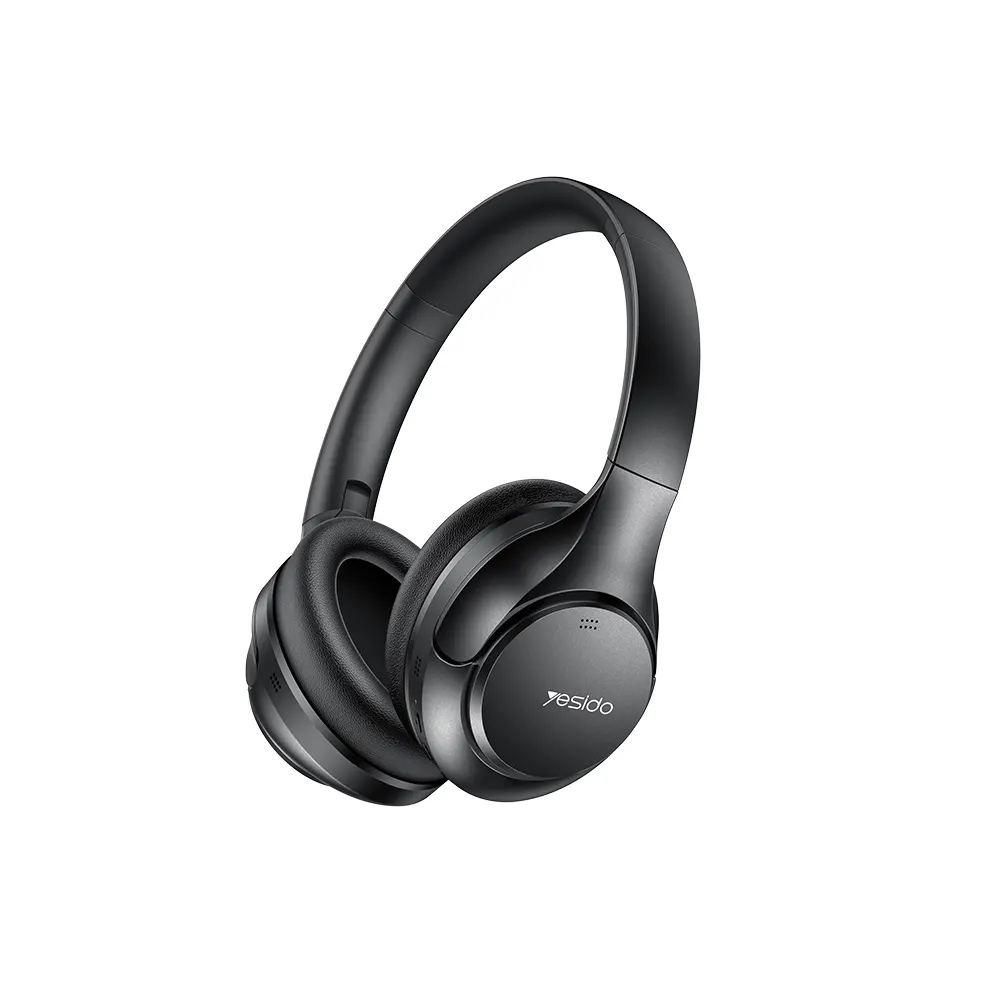 Bluetooth 5.4 Headset Yesido EP09 On Ear με Ενσωματομένη Μπαταρία 500mah ANC - ENC Μαύρο