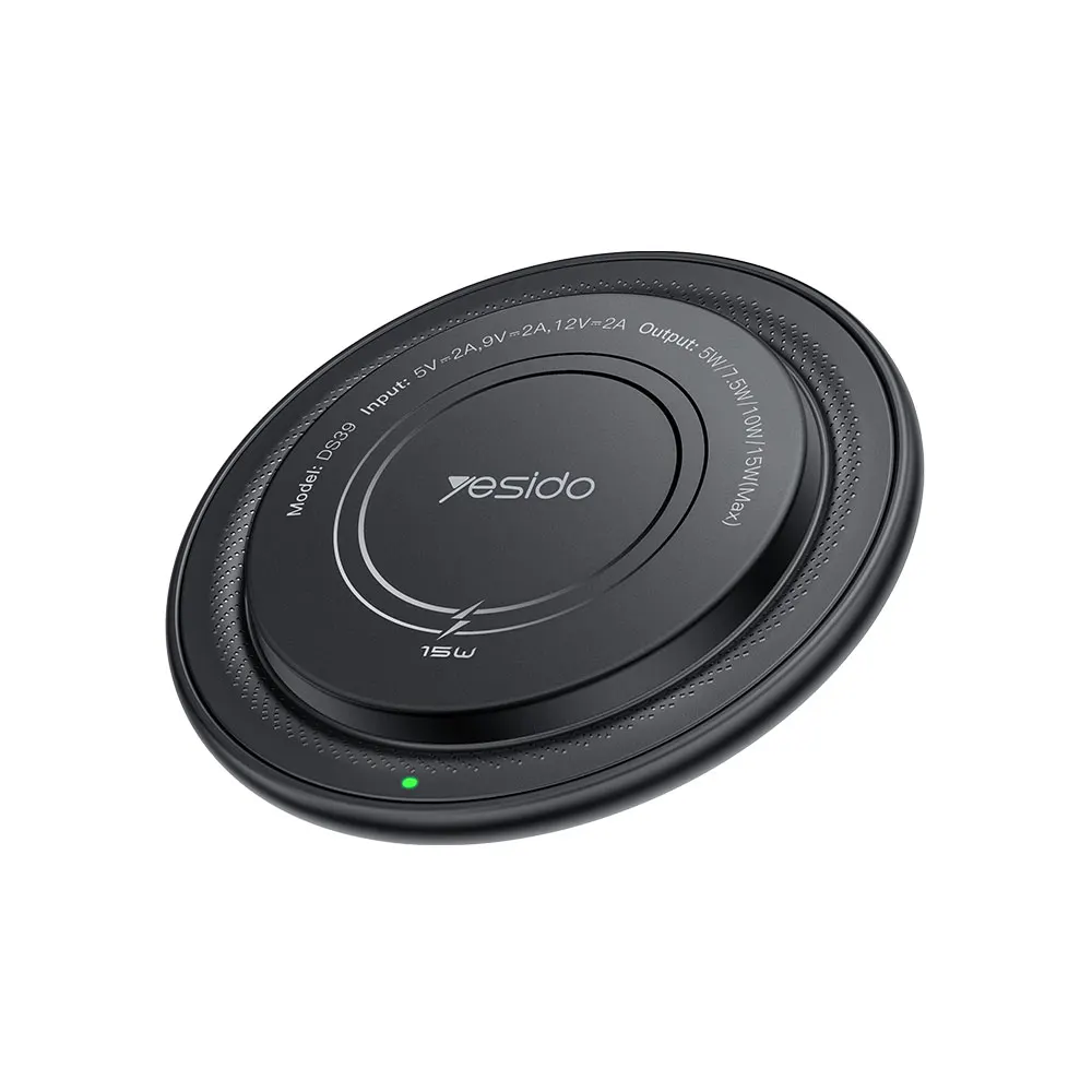 Ασύρματος Μαγνητικός Φορτιστής Yesido DS39 15W Μαύρο