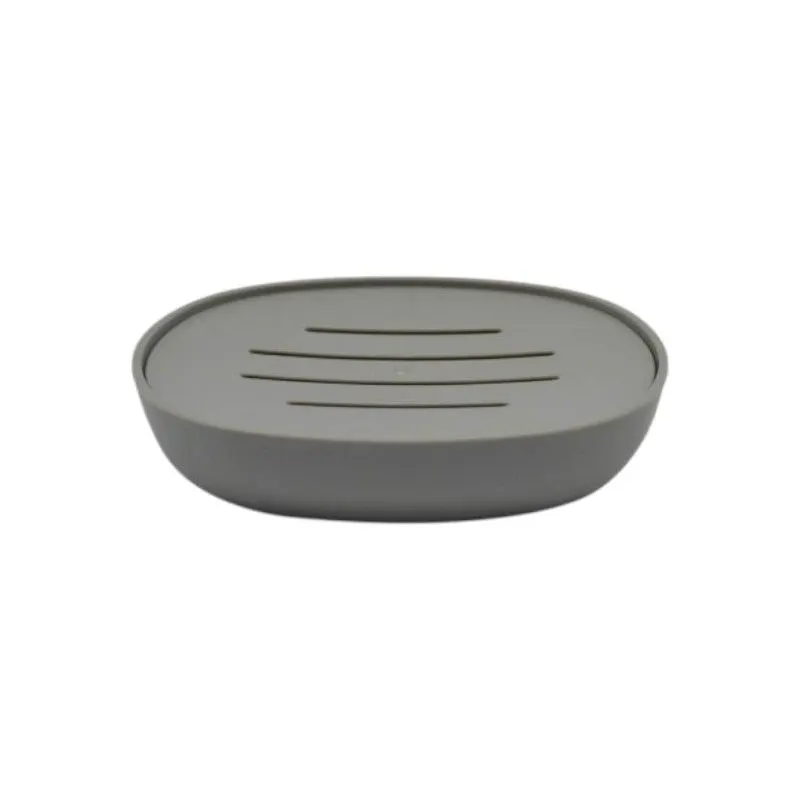 Σαπουνοθήκες μπάνιου πλαστικές - Σετ 9pcs - Grey - 21592