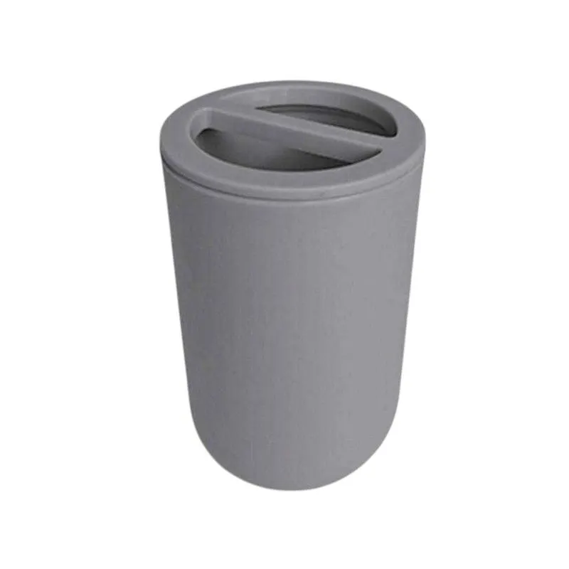 Θήκες οδοντόβουρτσας πλαστικές σε σετ 5Χ - Grey - 21608