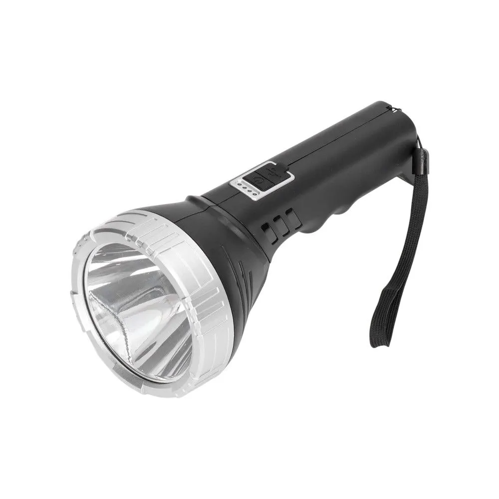 Επαναφορτιζόμενος φακός LED - 88069 - 182752 - Black/Silver