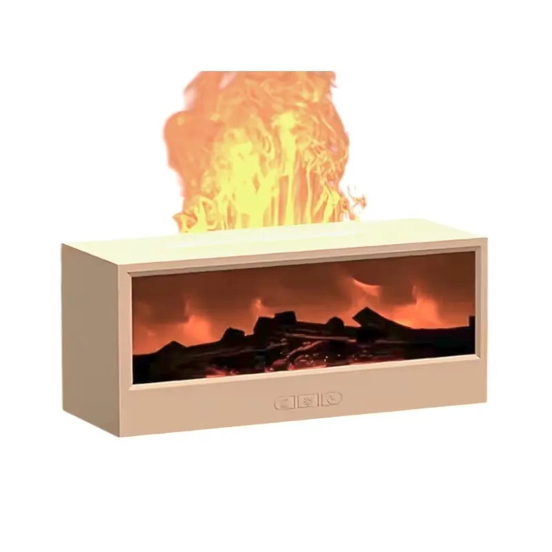 Υγραντήρας χώρου με εφέ φλόγας - 626286 - White
