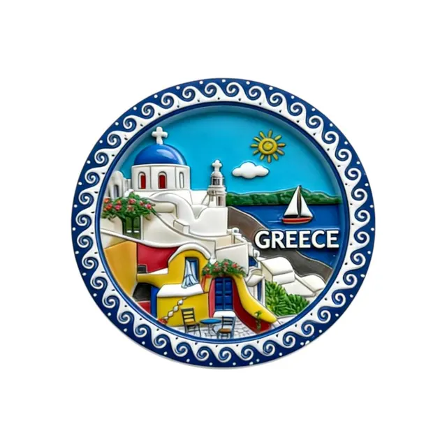 Τουριστικό μαγνητάκι Souvenir - Σετ 12pcs - Greece - 678549