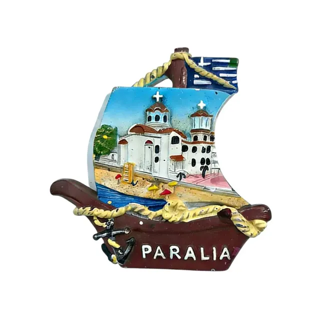 Τουριστικό μαγνητάκι Souvenir - Σετ 12pcs - Paralia - 678596