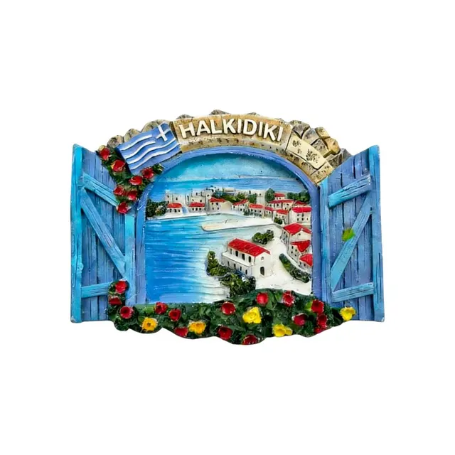 Τουριστικό μαγνητάκι Souvenir - Σετ 12pcs - Chalkidiki - 678592