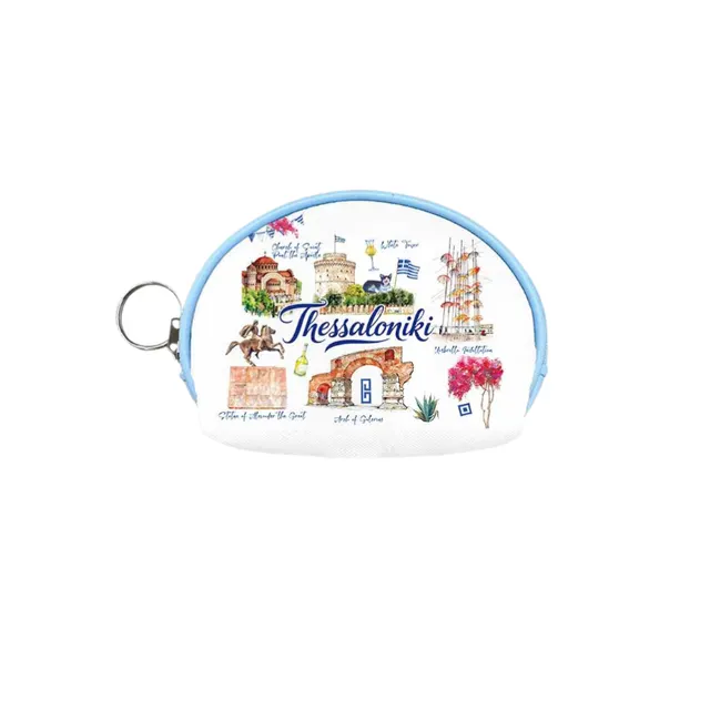 Πορτοφόλι Souvenir μπρελόκ mini - Σετ 10pcs - PVC - Thessaloniki - 10*8*3cm - 871764