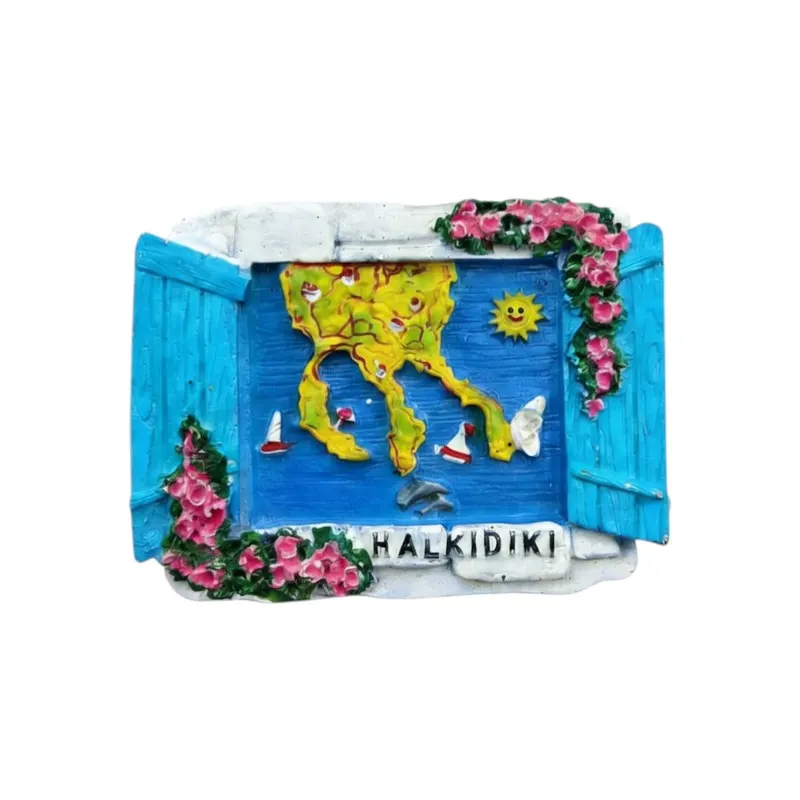 Τουριστικό μαγνητάκι Souvenir - Σετ 12pcs - Chalkidiki - 678591