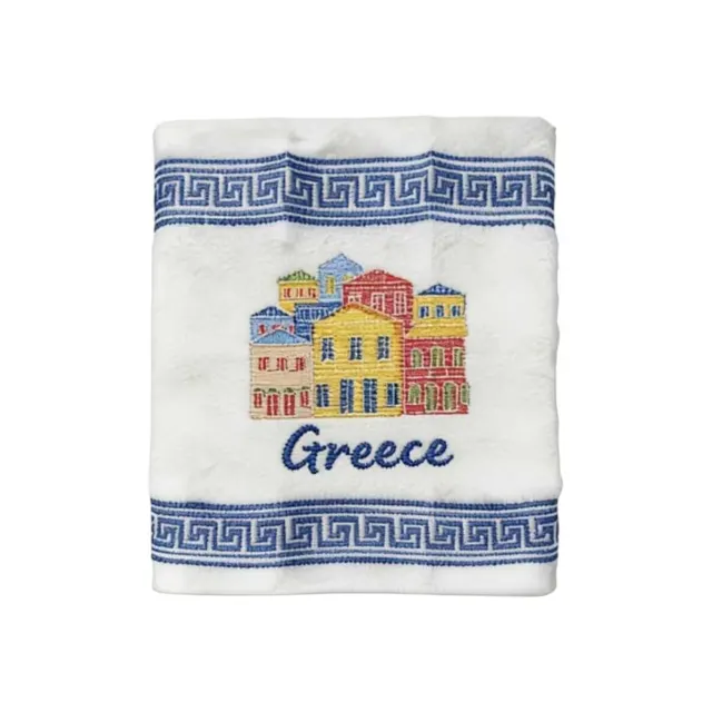 Πετσέτα ποτηρόπανο Souvenir με κέντημα - Σετ 12pcs - Greece - 416457