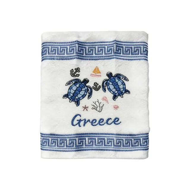 Πετσέτα ποτηρόπανο Souvenir με κέντημα - Σετ 12pcs - Greece - 416433