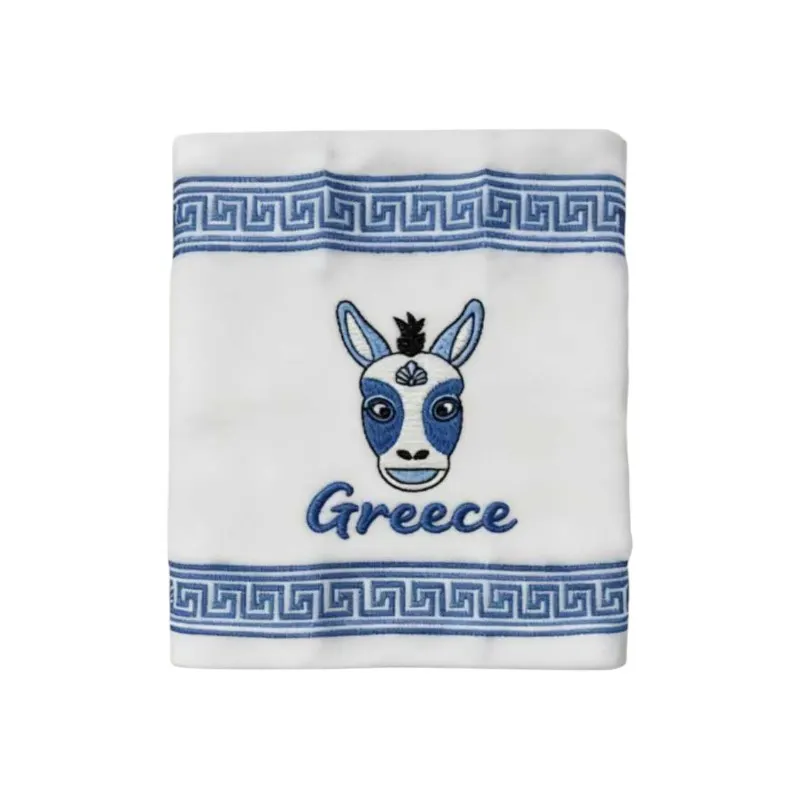 Πετσέτα ποτηρόπανο Souvenir με κέντημα - Σετ 12pcs - Greece - 416389