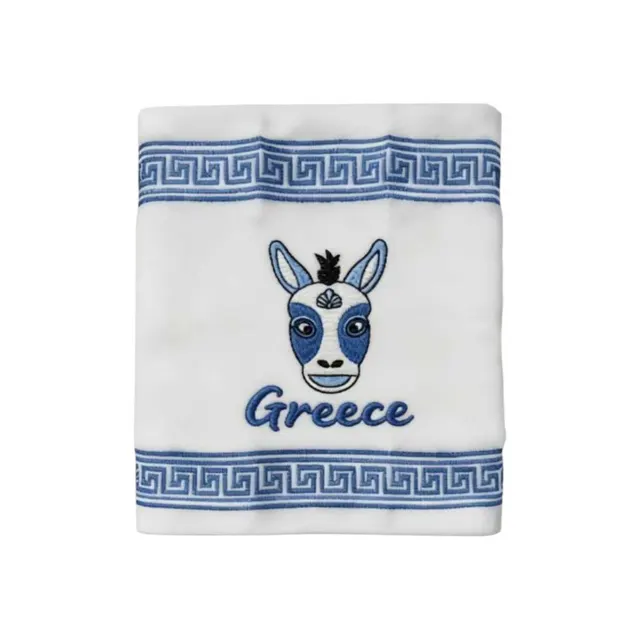 Πετσέτα ποτηρόπανο Souvenir με κέντημα - Σετ 12pcs - Greece - 416389