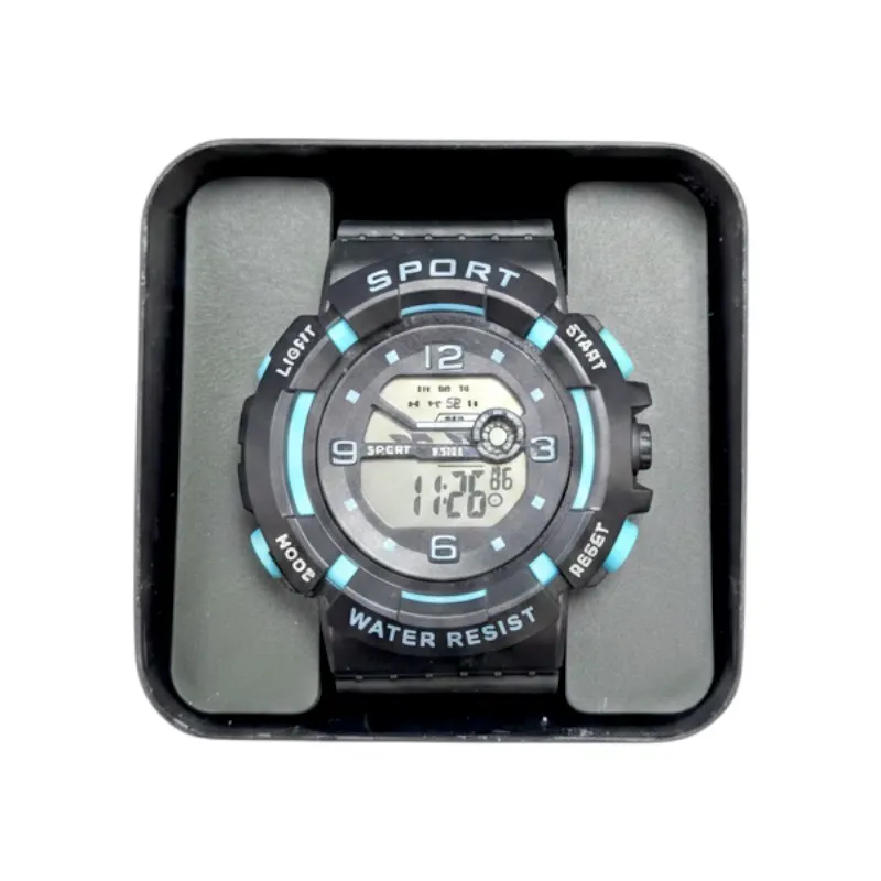 Ψηφιακό ρολόι χειρός - 6859 - 115185 - Black/Light Blue