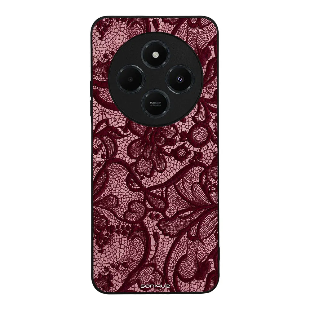 Θήκη Sonique DIVA Series για Xiaomi Redmi 14C 4G / Poco C75 4G / Redmi A4 5G Μπορντό Δαντέλα