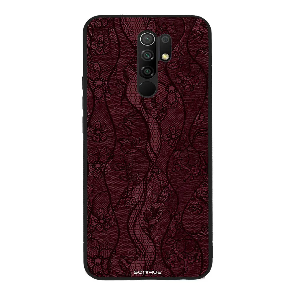 Θήκη Sonique DIVA Series για Xiaomi Redmi 9 Βουργουνδί Δαντέλα